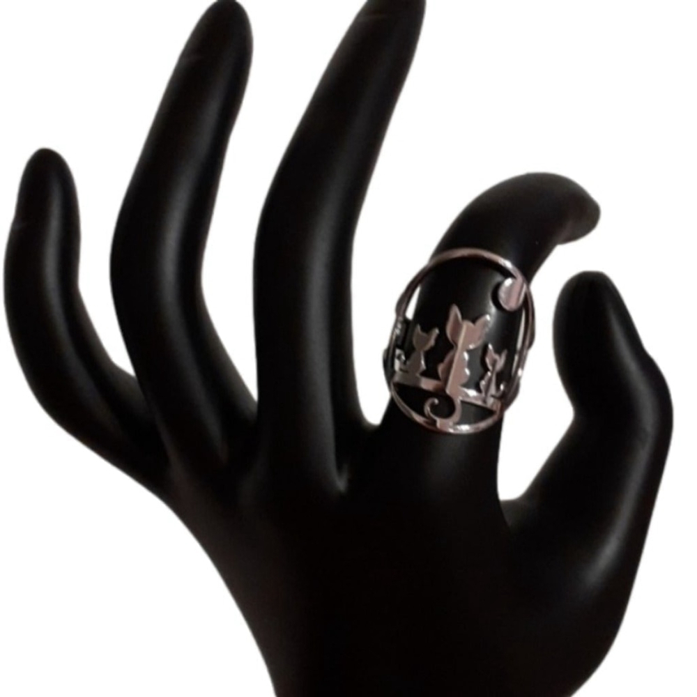Sweet KITTY RING. Sz 7+ adjustable - Picture 5 of 5